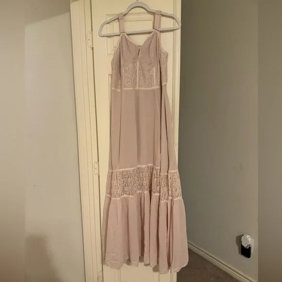 Joyfolie Cream Boho Maxi Dress - Picture 4 of 10